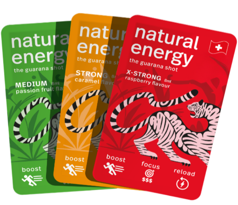 Passionfruit, Caramel and Raspberry Natural Energy Today with removed background.