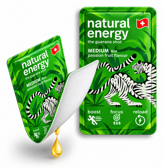 Natural Energy STRONG Caramel guarana shot sachet