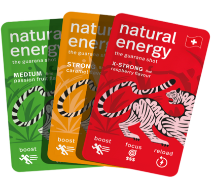 Passionfruit, Caramel and Raspberry Natural Energy Today with removed background.