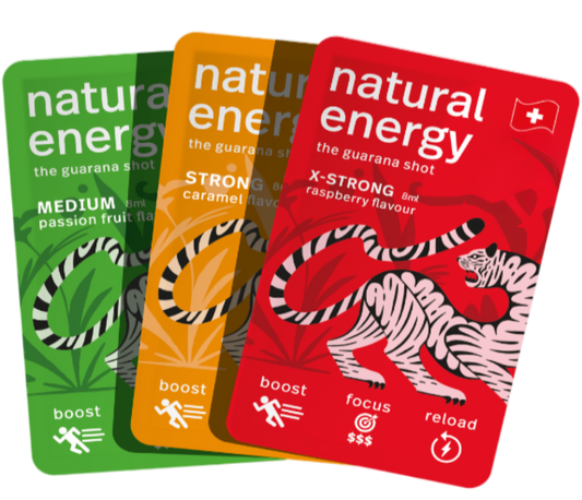 Passionfruit, Caramel and Raspberry Natural Energy Today with removed background.